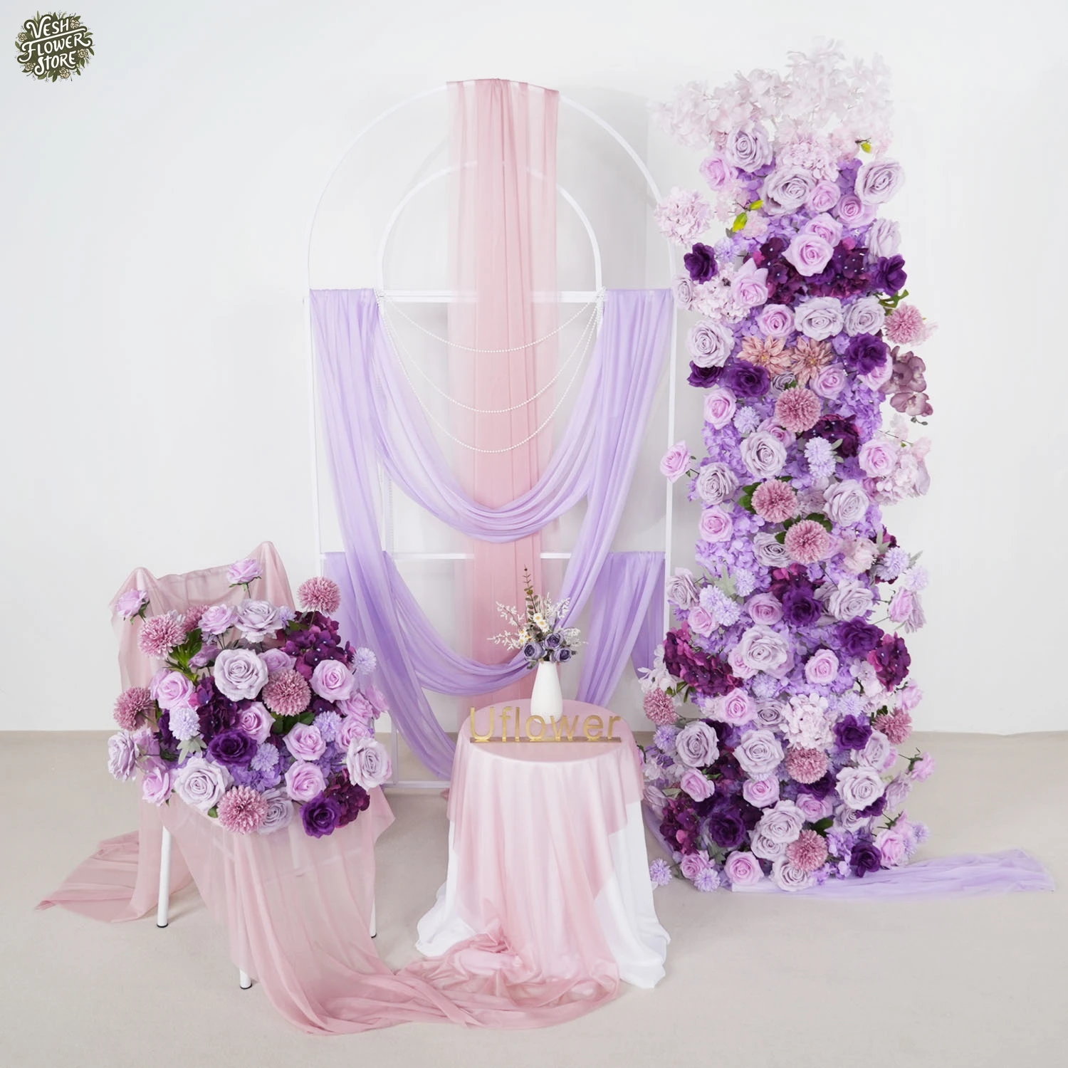 Artificial 5D Luxury Purple Rose Hydrangea Wedding Backdrop Guidelines Party Event Banquet Decoration
Artificial 5D Luxury Purple Rose Hydrangea Wedding Backdrop Guidelines Party Event Banquet Decoration