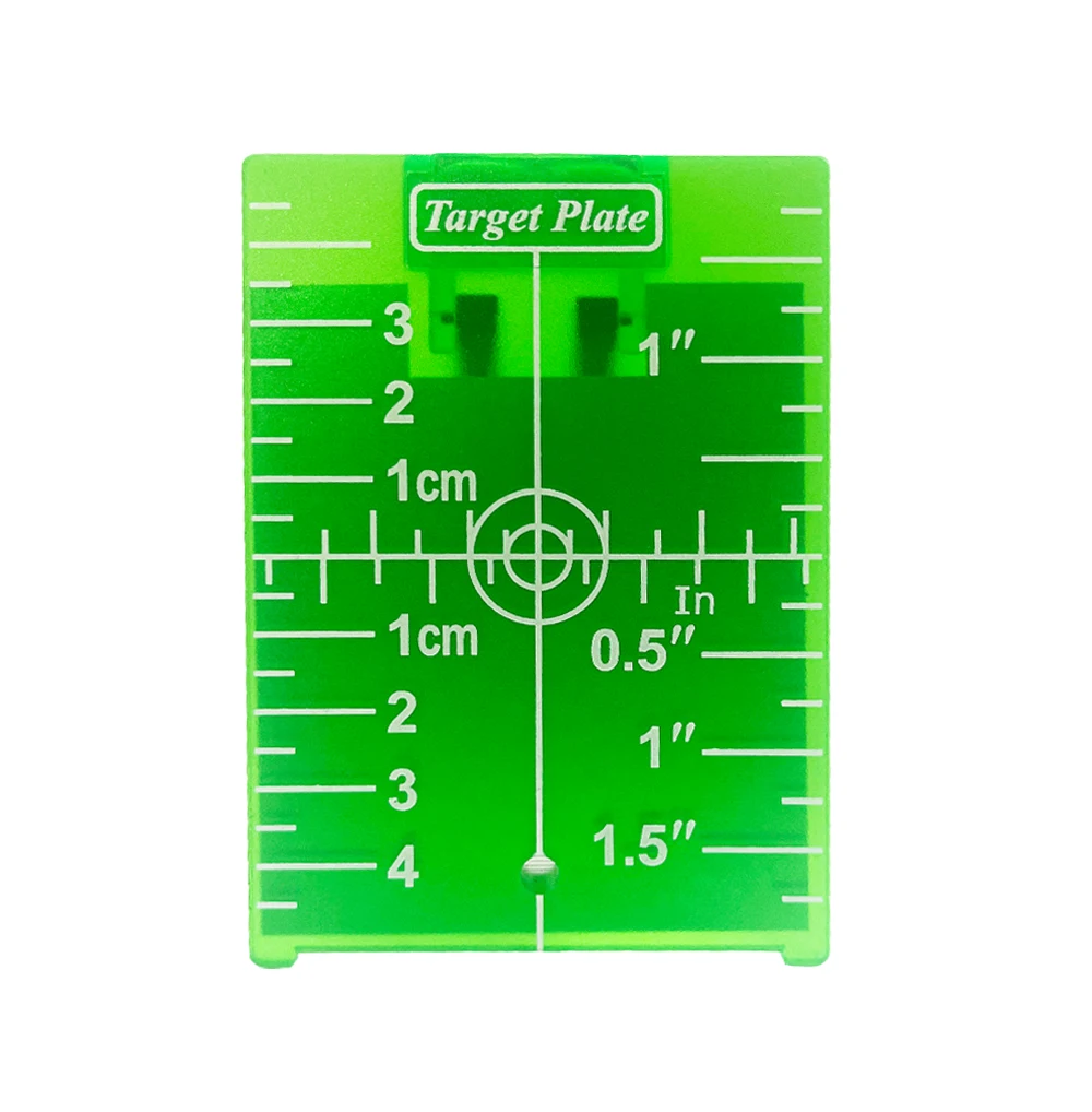 Лазерный уровень Huepar, зеленая Целевая пластина с подставкой для нивелиров с пересекающимися линиями зеленого света, может быть магнитной/подвесной
Лазерный уровень Huepar, зеленая Целевая пластина с подставкой для нивелиров с пересекающимися линиями зеленого света, может быть магнитной/подвесной