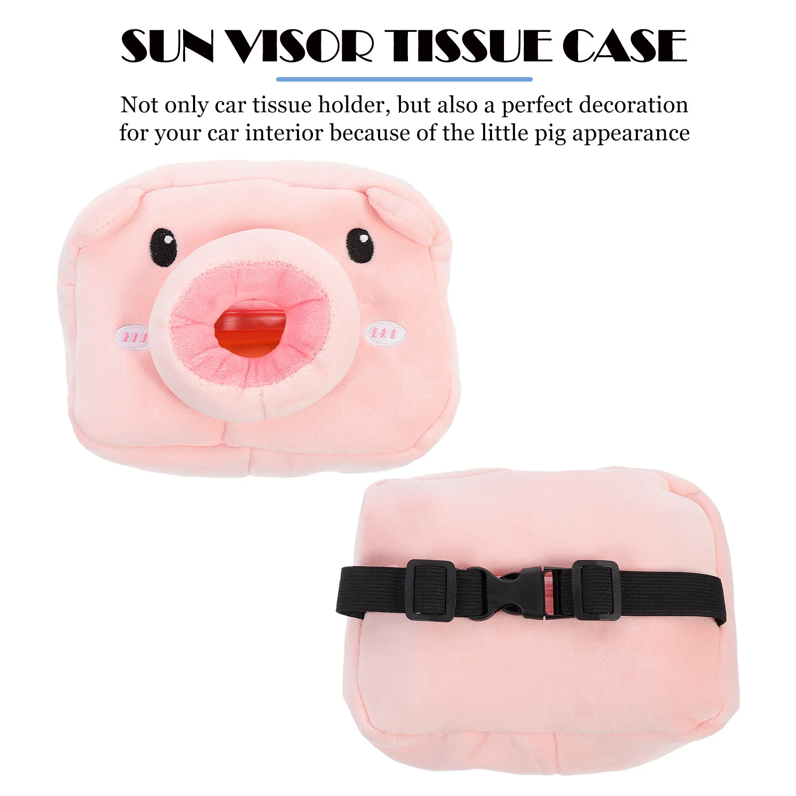 Hanging Tissue Case for Vehicle Interior Organizing - Cute Pig Design Non-Blocking View Holder for Home Office Dorm Hotel Use
Hanging Tissue Case for Vehicle Interior Organizing - Cute Pig Design Non-Blocking View Holder for Home Office Dorm Hotel Use