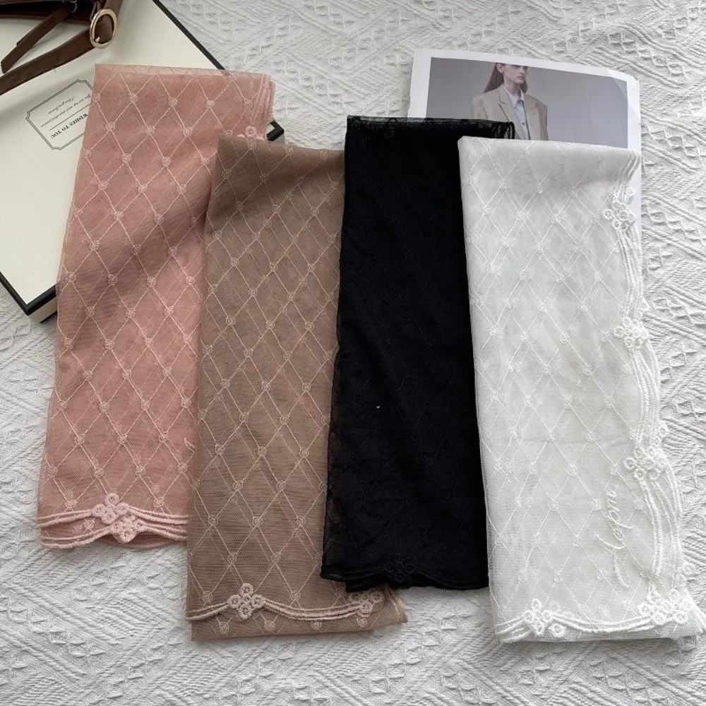 Versatile Retro Women's Lace Scarf Korean Version Solid Color Sunscreen Shawl Long Embroidered Flower Female Headscarf for Women
Versatile Retro Women's Lace Scarf Korean Version Solid Color Sunscreen Shawl Long Embroidered Flower Female Headscarf for Women