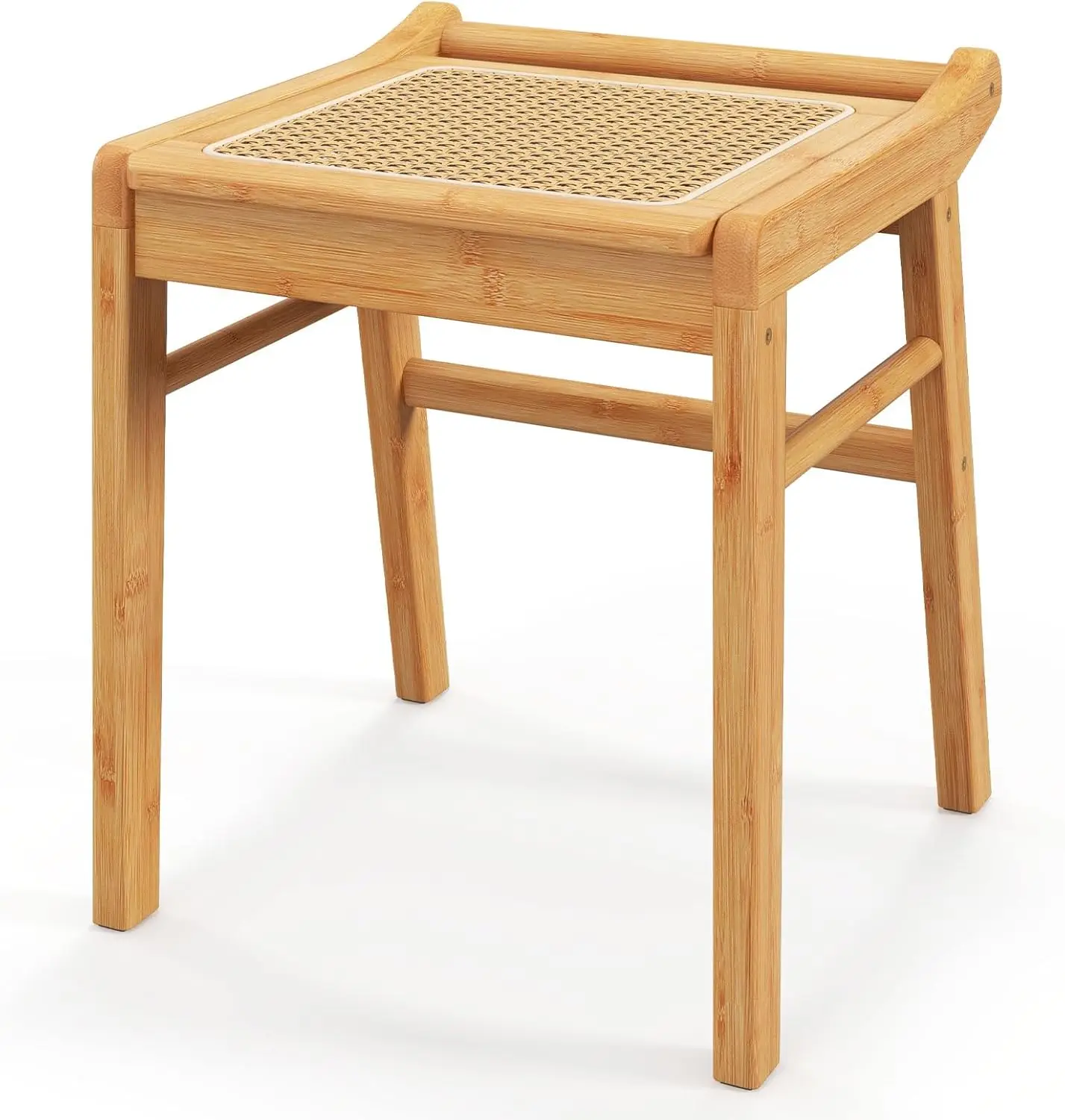 Bamboo Vanity Stool, Rattan Top Ottoman Footrest With Anti-Slip Foot Pads, Leisure Seat For Dressing Room, Living Room, Bedroom
Bamboo Vanity Stool, Rattan Top Ottoman Footrest With Anti-Slip Foot Pads, Leisure Seat For Dressing Room, Living Room, Bedroom