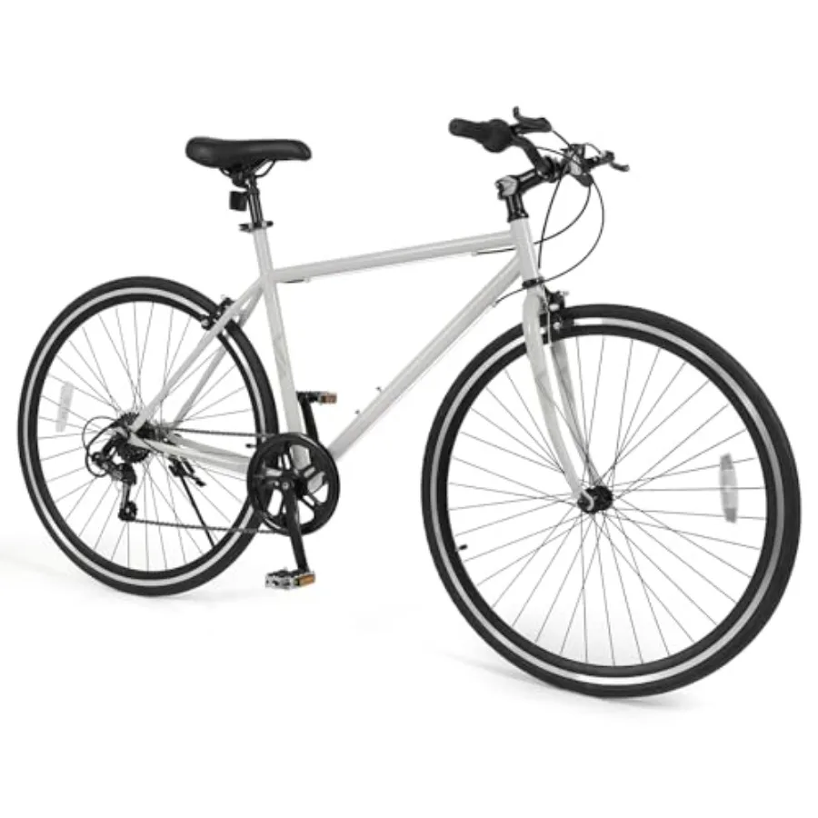 Mountain Bike for Outdoor MTB City Use, Aluminum Frame, Black/Gray, 6-Speed Drivetrain with Front and Rear Dual Brakes, Adjusta
Mountain Bike for Outdoor MTB City Use, Aluminum Frame, Black/Gray, 6-Speed Drivetrain with Front and Rear Dual Brakes, Adjusta
