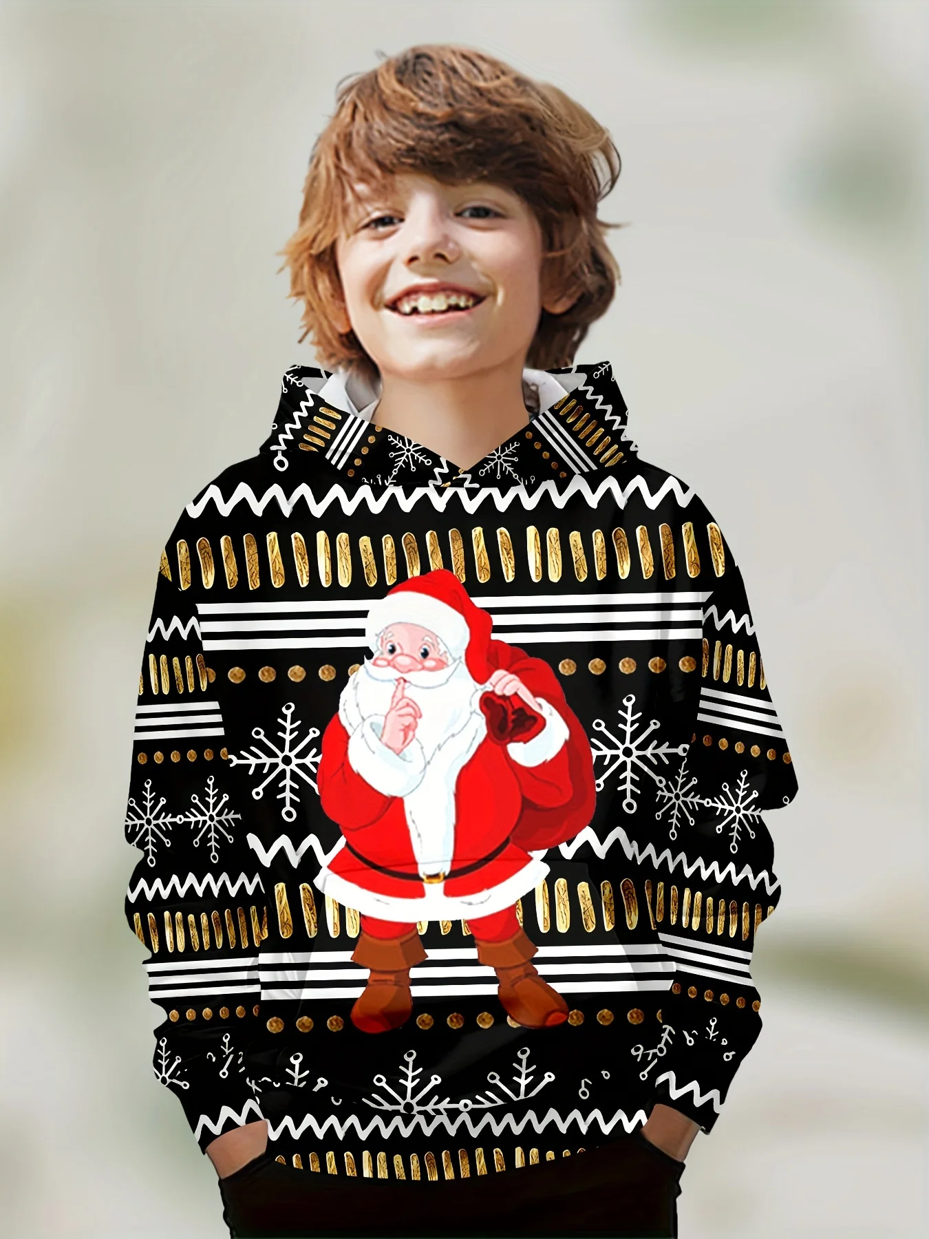 Boy's Christmas Hoosies Festive 3D Printed Hoodie Cute Santa Claus Autumn Long Sleeve Sports Sweatshirt Outdoor Baby Boy Clothes
Boy's Christmas Hoosies Festive 3D Printed Hoodie Cute Santa Claus Autumn Long Sleeve Sports Sweatshirt Outdoor Baby Boy Clothes