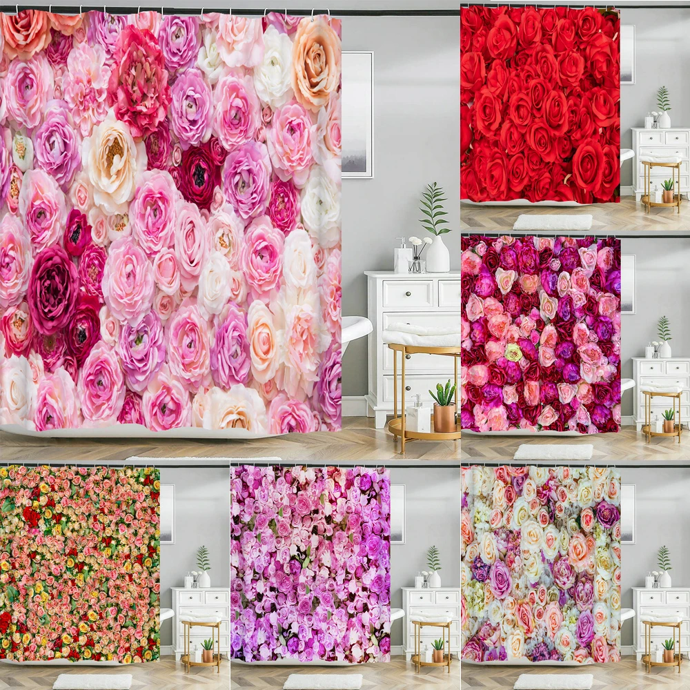 Beautiful natural flowers shower curtain waterproof polyester fabric bath curtain rose floral curtains for bathroom decor
Beautiful natural flowers shower curtain waterproof polyester fabric bath curtain rose floral curtains for bathroom decor