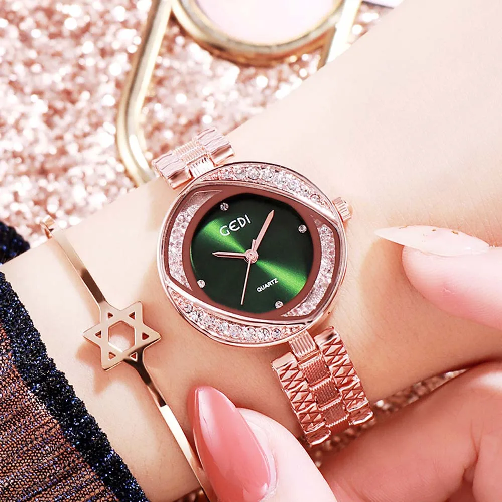 GEDI Fashion Women Quartz Watch Steel StrapUltra-thin Student Wristwatch Waterproof Diamond Dial Holiday Gift Reloj Hombre
GEDI Fashion Women Quartz Watch Steel StrapUltra-thin Student Wristwatch Waterproof Diamond Dial Holiday Gift Reloj Hombre