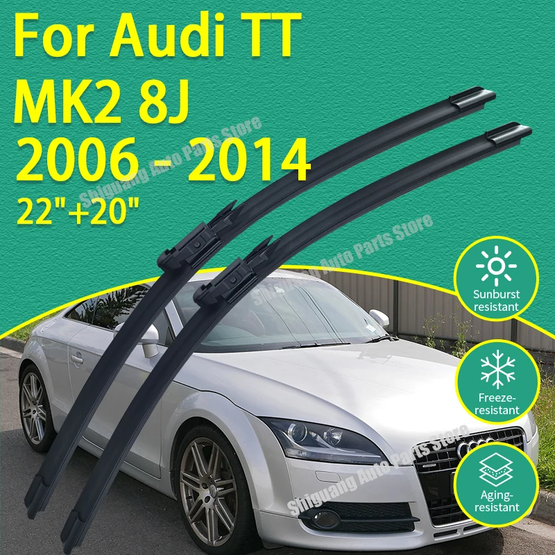 Front Silicone Coating Wipers for Audi TT MK2 8J 2006 - 2014 Car Wiper Windshield Windscreen Blades Accessories 2013 2012 2011
Front Silicone Coating Wipers for Audi TT MK2 8J 2006 - 2014 Car Wiper Windshield Windscreen Blades Accessories 2013 2012 2011