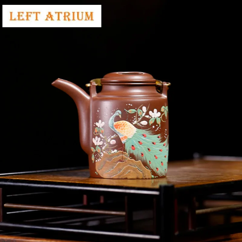 180ml Authentic Yixing Purple Clay Teapots Handmade Yang Tong Pot Raw Ore Wen Ge Mud Kettle With Filter Zisha Tea Set Tea Items
180ml Authentic Yixing Purple Clay Teapots Handmade Yang Tong Pot Raw Ore Wen Ge Mud Kettle With Filter Zisha Tea Set Tea Items
