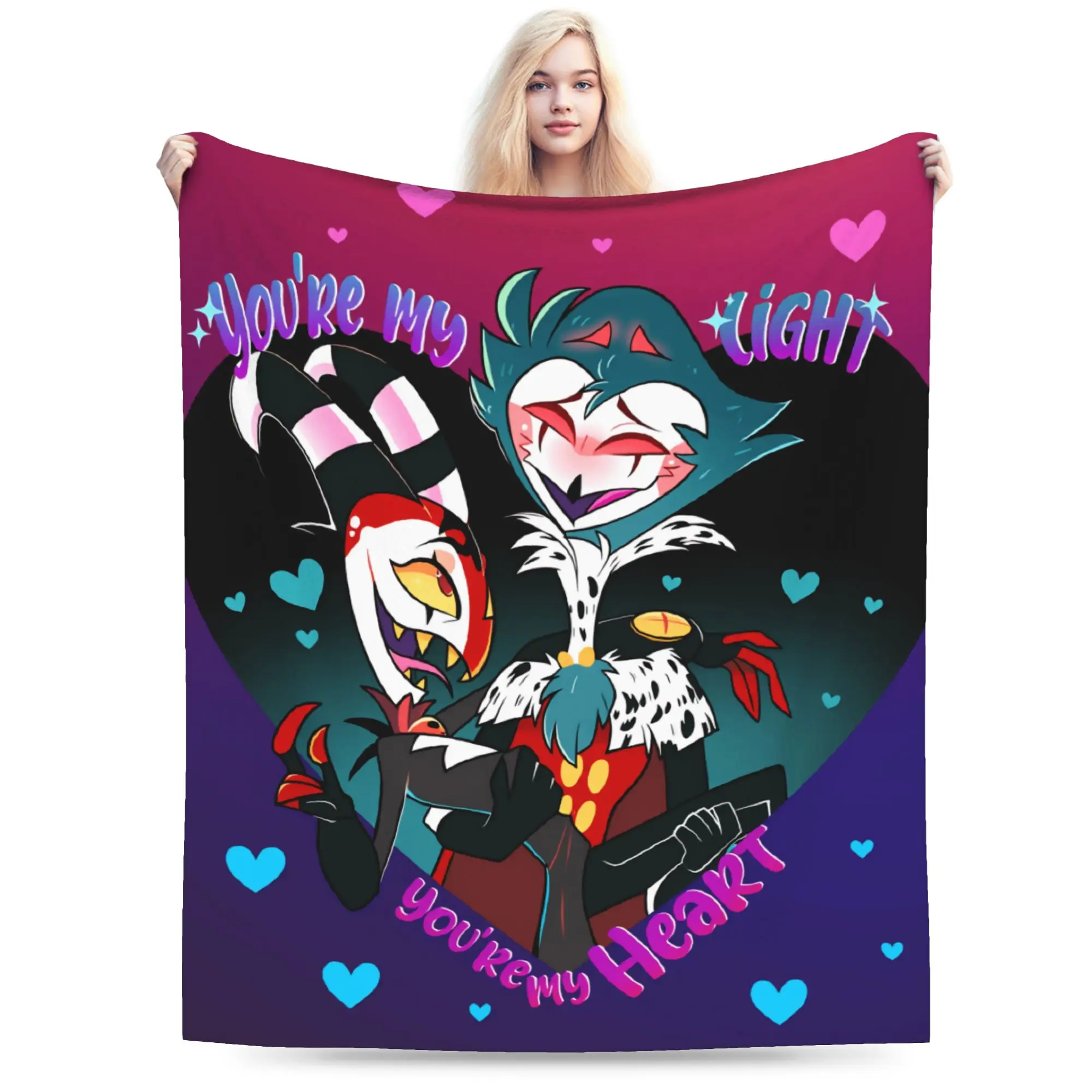 Stolas x Blitz Plush Blanket Children Helluva Boss Flannel Throw Blanket For Bedroom Super Soft Quality Bedspread Gift Idea
Stolas x Blitz Plush Blanket Children Helluva Boss Flannel Throw Blanket For Bedroom Super Soft Quality Bedspread Gift Idea