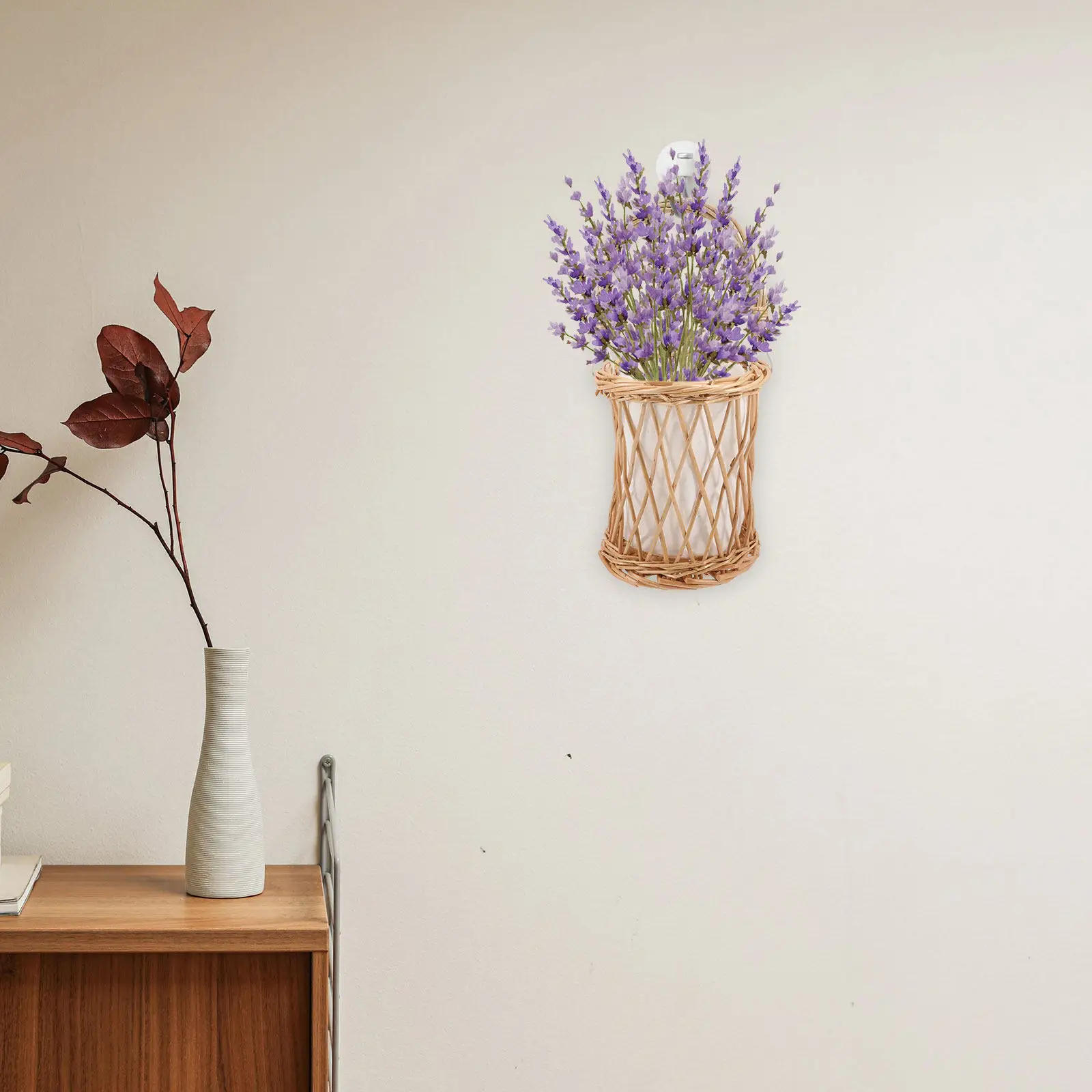 Hanging Woven Flower Basket Wall Mounted Decorative Storage Basket for Kitchen Home Office DIY Floral Arrangement Dried Flowers
Hanging Woven Flower Basket Wall Mounted Decorative Storage Basket for Kitchen Home Office DIY Floral Arrangement Dried Flowers