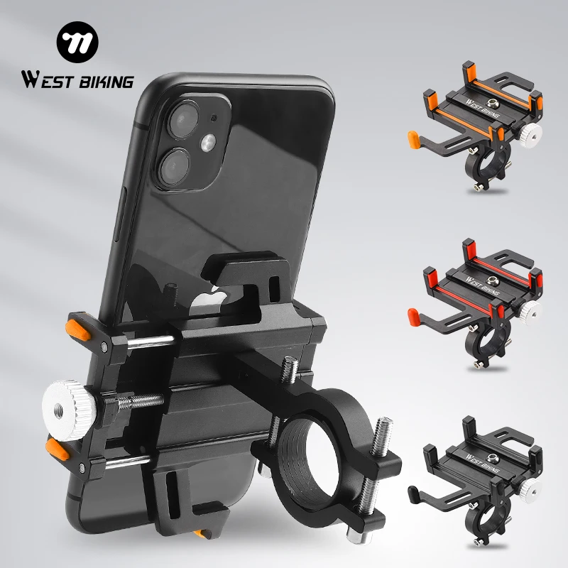 WEST BIKING Motorcycle Electric Bicycle Phone Holder Smartphone CNC Aluminum Alloy Bracket Five Claws Mechanical Bike Phone Hold
WEST BIKING Motorcycle Electric Bicycle Phone Holder Smartphone CNC Aluminum Alloy Bracket Five Claws Mechanical Bike Phone Hold