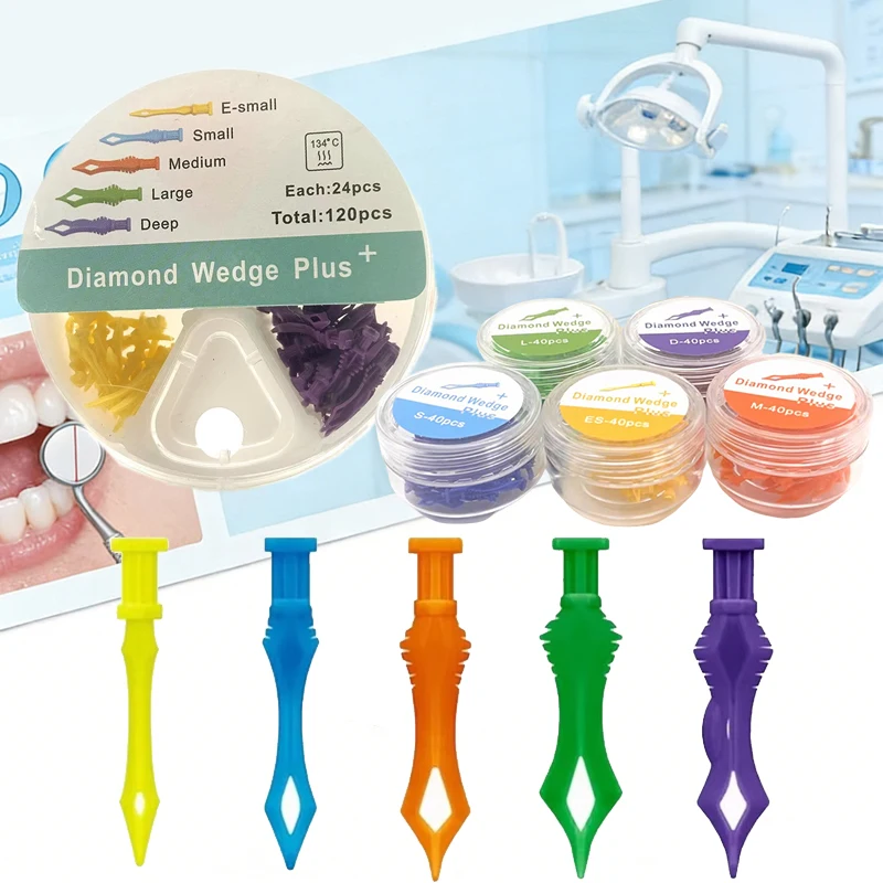 Interdental Diamond Wedges Kit Coated Matrix Band Positioner for Class Composite Restorations & Precision Dental Fillings
Interdental Diamond Wedges Kit Coated Matrix Band Positioner for Class Composite Restorations & Precision Dental Fillings