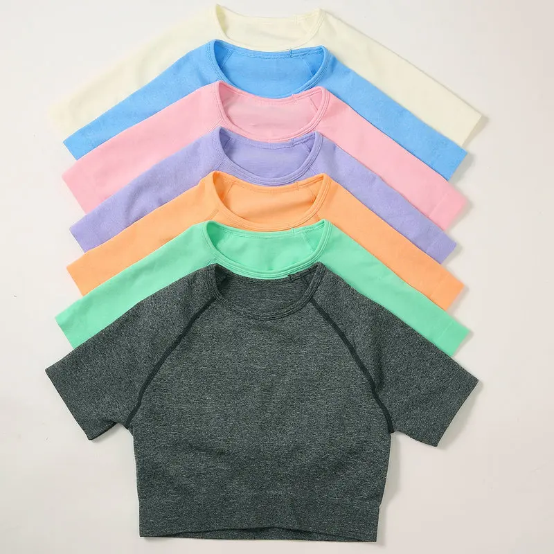 2024 Woman Seamless Sports Top Yoga Crop Top Short Sleeve Top For Fitness Workout T-shirt Tops Gym Clothing Running Sportswear
2024 Woman Seamless Sports Top Yoga Crop Top Short Sleeve Top For Fitness Workout T-shirt Tops Gym Clothing Running Sportswear