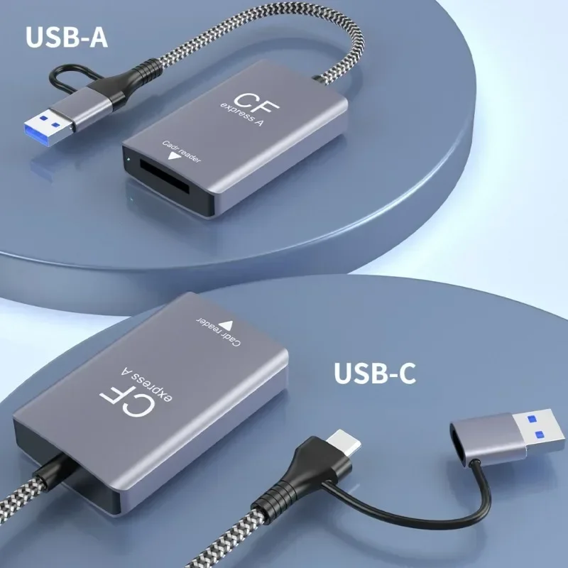 For CFexpress Type A &SD Card Reader USB3.2 10Gbps Type C SD Card Reader Memory Card Adapter Reading for Android/Windows/Mac
For CFexpress Type A &SD Card Reader USB3.2 10Gbps Type C SD Card Reader Memory Card Adapter Reading for Android/Windows/Mac