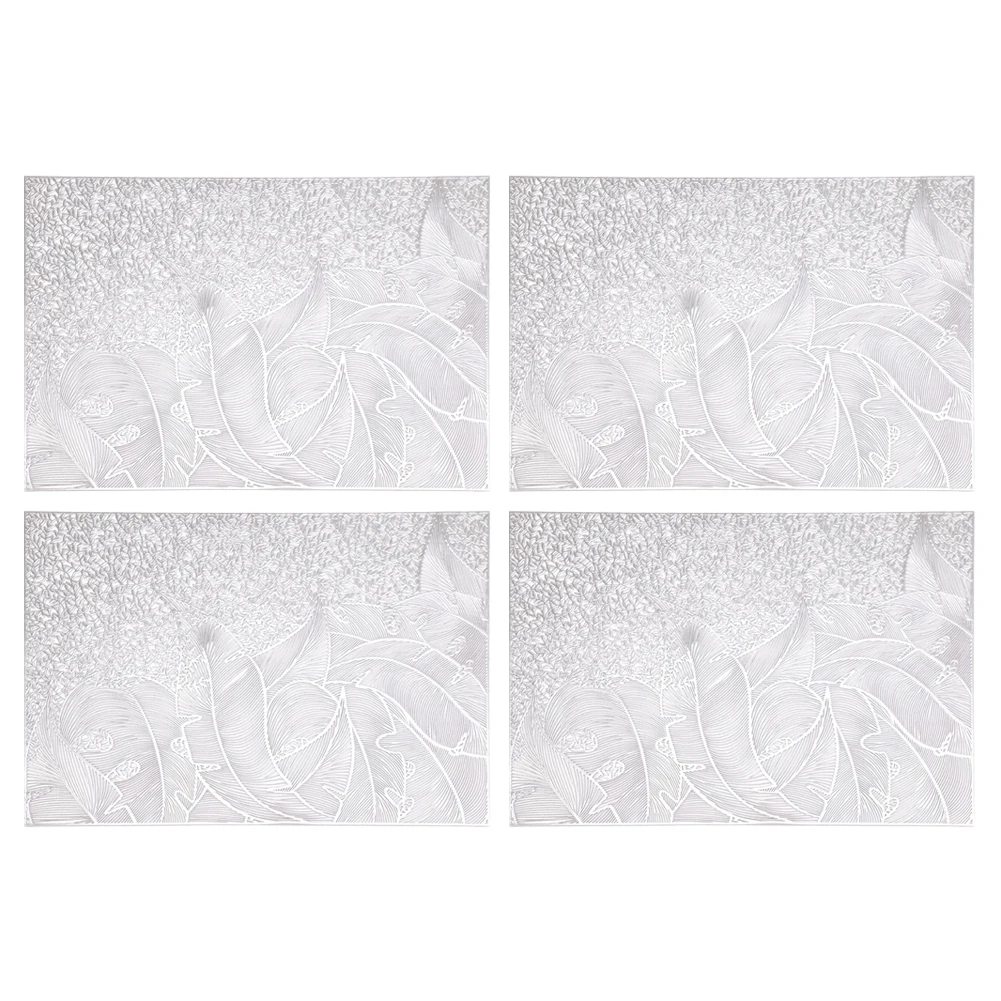 Stylish Protective Placemat Set of 4 in Resilient PVC Material Designed for Everyday Use at Home or Restaurants
Stylish Protective Placemat Set of 4 in Resilient PVC Material Designed for Everyday Use at Home or Restaurants