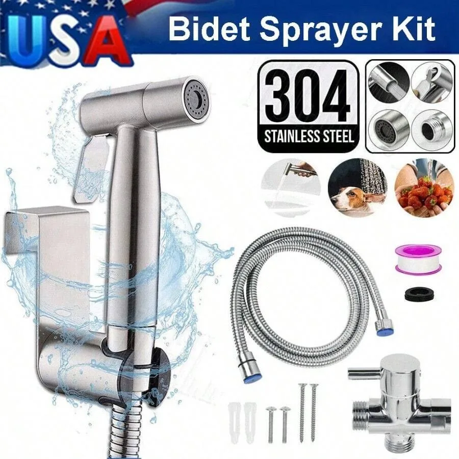 Luxury Handheld Bidet Toilet Jet Spray Muslim Hygienic Shattaf Douche Shower Kit
Luxury Handheld Bidet Toilet Jet Spray Muslim Hygienic Shattaf Douche Shower Kit