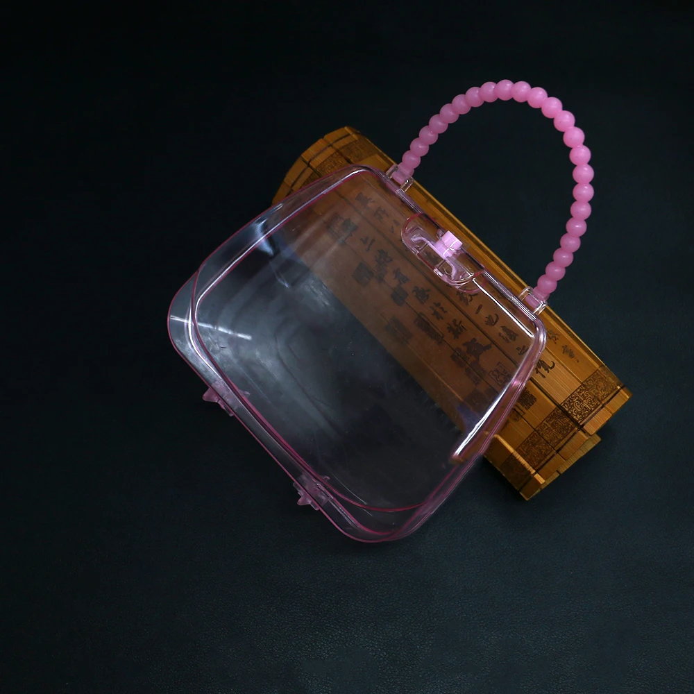 Children's Plastic Pink Transparent Storage Box Cartoon Handbag Little Girl Cute Hair Accessory Toy Storage Organization Tool
Children's Plastic Pink Transparent Storage Box Cartoon Handbag Little Girl Cute Hair Accessory Toy Storage Organization Tool