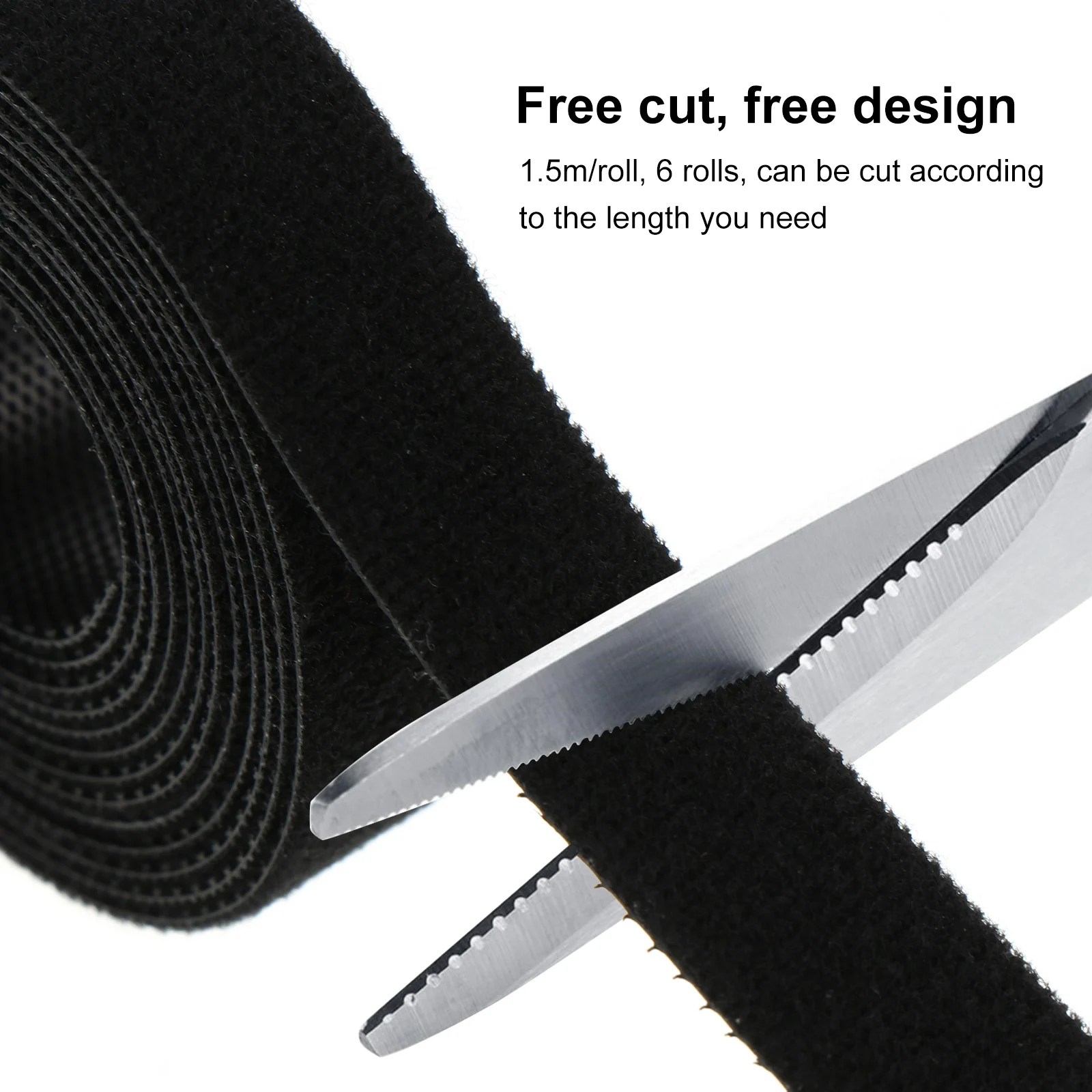 6pcs Hook Loop Cable Straps Reusable Cord Ties Wire Organizer Fastening Belts For Computer Electronics Black
6pcs Hook Loop Cable Straps Reusable Cord Ties Wire Organizer Fastening Belts For Computer Electronics Black