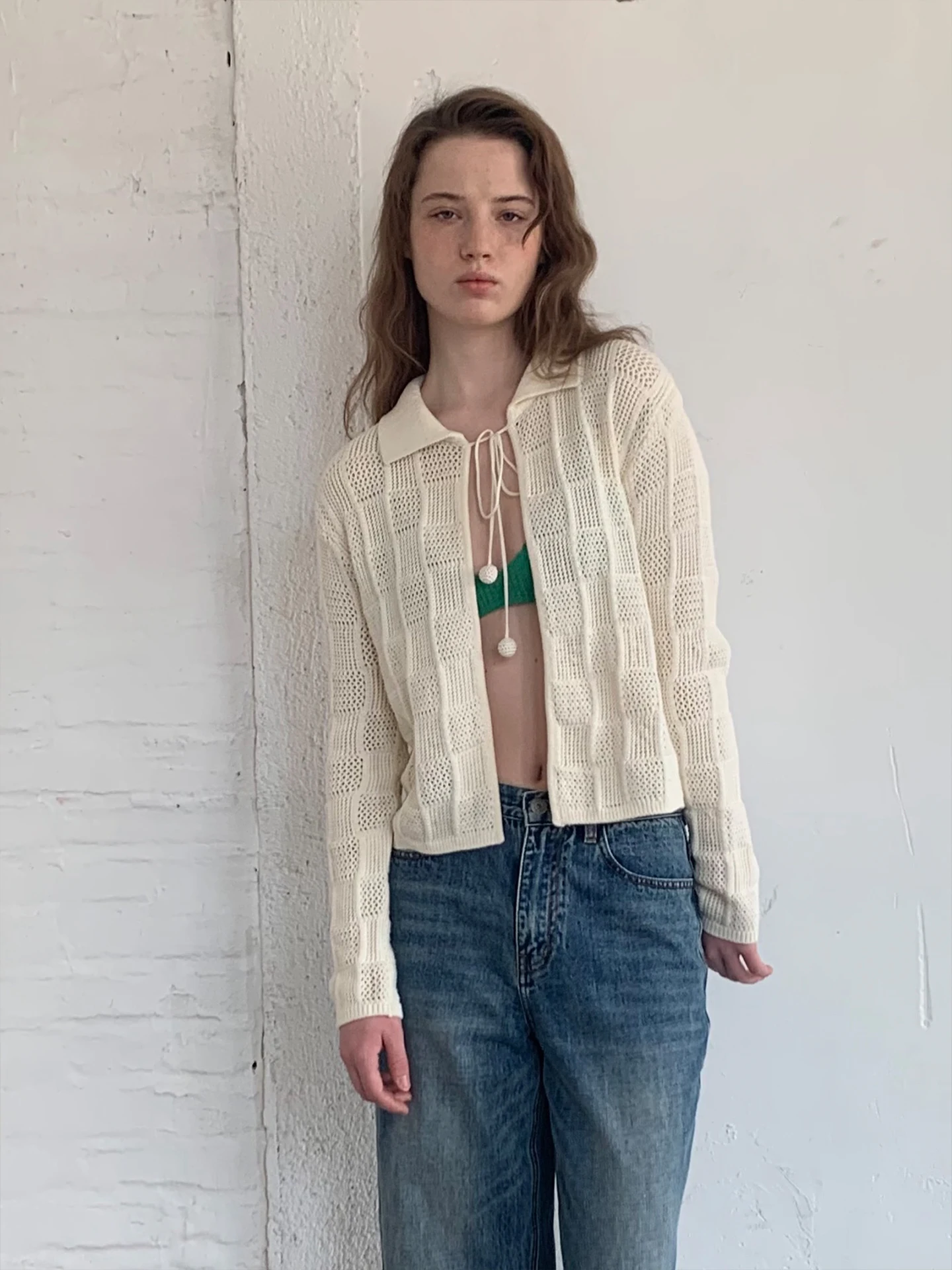 Rien Rien Pure Cotton Knitted Open Cardigan with Plaid Hollow out Design And Collar Flip up UV Protection Spring Summer New A...
Rien Rien Pure Cotton Knitted Open Cardigan with Plaid Hollow out Design And Collar Flip up UV Protection Spring Summer New A...