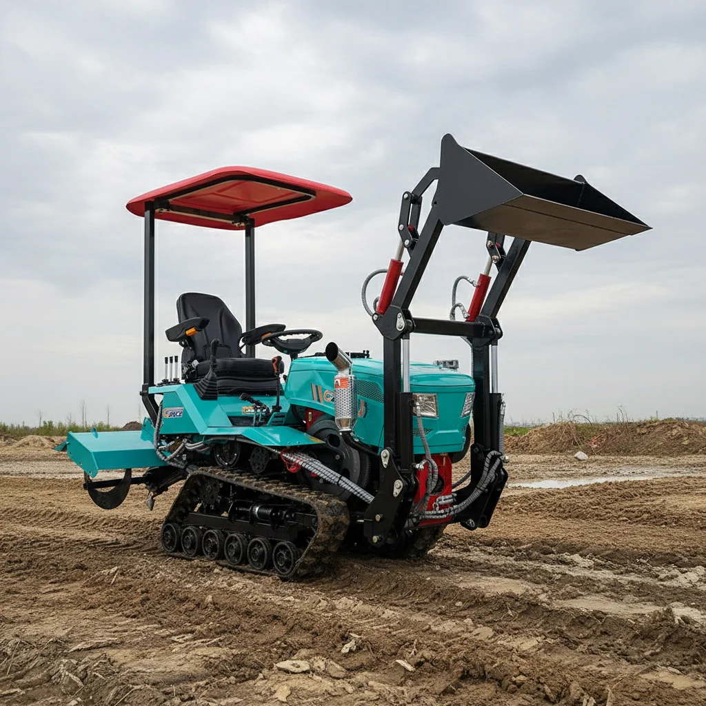 25HP Tracked Compact Tractor CE Approved with All Functions - Loader Tiller Ditcher Excavator Dozer
25HP Tracked Compact Tractor CE Approved with All Functions - Loader Tiller Ditcher Excavator Dozer
