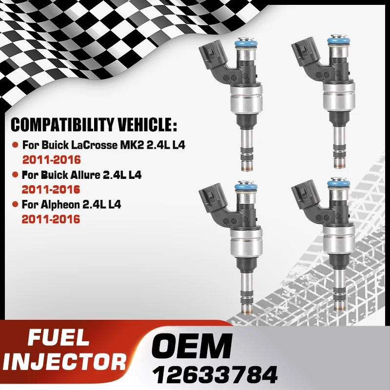 For Buick LaCrosse MK2 2.4L L4 2011-2016 Buick Allure 2.4L L4 2011-2016 Alpheon 2.4L L4 2011-2016 Engine Fuel Injectors Nozzle
For Buick LaCrosse MK2 2.4L L4 2011-2016 Buick Allure 2.4L L4 2011-2016 Alpheon 2.4L L4 2011-2016 Engine Fuel Injectors Nozzle