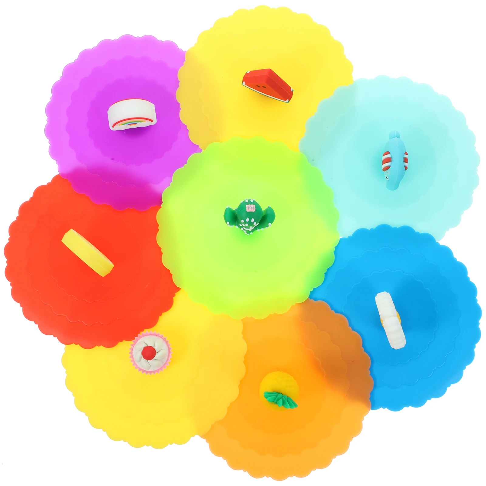 8pcs Silicone Cup Lids Universal Reusable Mug Covers For Home Coffee Tea Anti-Leak Heat Resistant Practical Drink
8pcs Silicone Cup Lids Universal Reusable Mug Covers For Home Coffee Tea Anti-Leak Heat Resistant Practical Drink