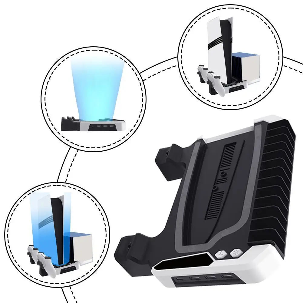 Vertical Stand with Light 111aaa11 Slim Pro Heat Dissipation Base for Playsation 5 Disc Digital Consoles Accessories
Vertical Stand with Light 111aaa11 Slim Pro Heat Dissipation Base for Playsation 5 Disc Digital Consoles Accessories