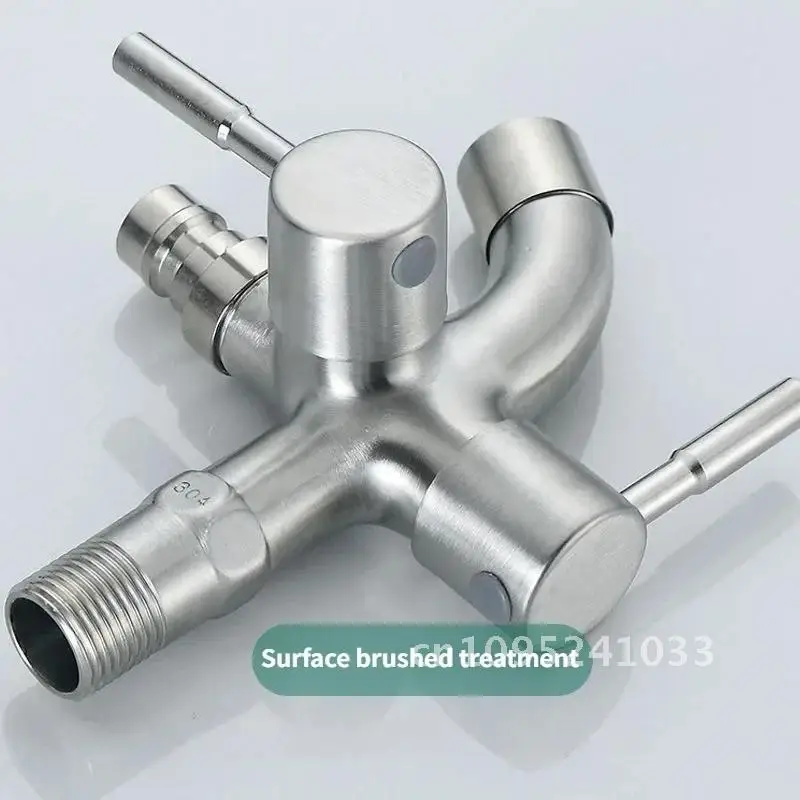 304 stainless steel lengthened faucet 1 out washing double-outlet into2 multi-function machine faucet
304 stainless steel lengthened faucet 1 out washing double-outlet into2 multi-function machine faucet