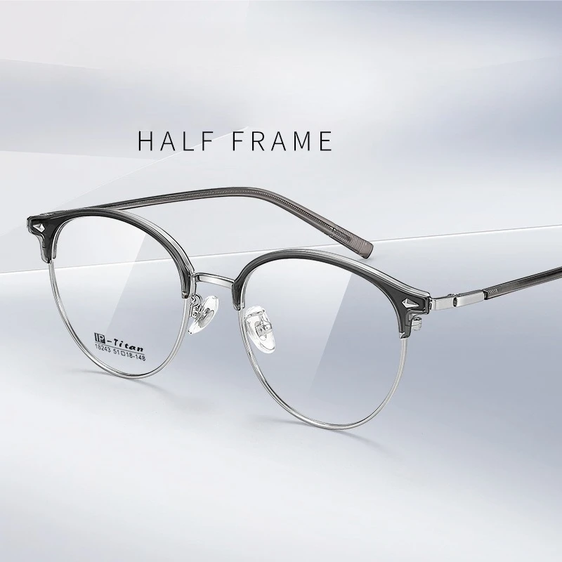 Starry sky gray round eyebrow frame myopia frame square round face high value half frame plain glasses women
Starry sky gray round eyebrow frame myopia frame square round face high value half frame plain glasses women