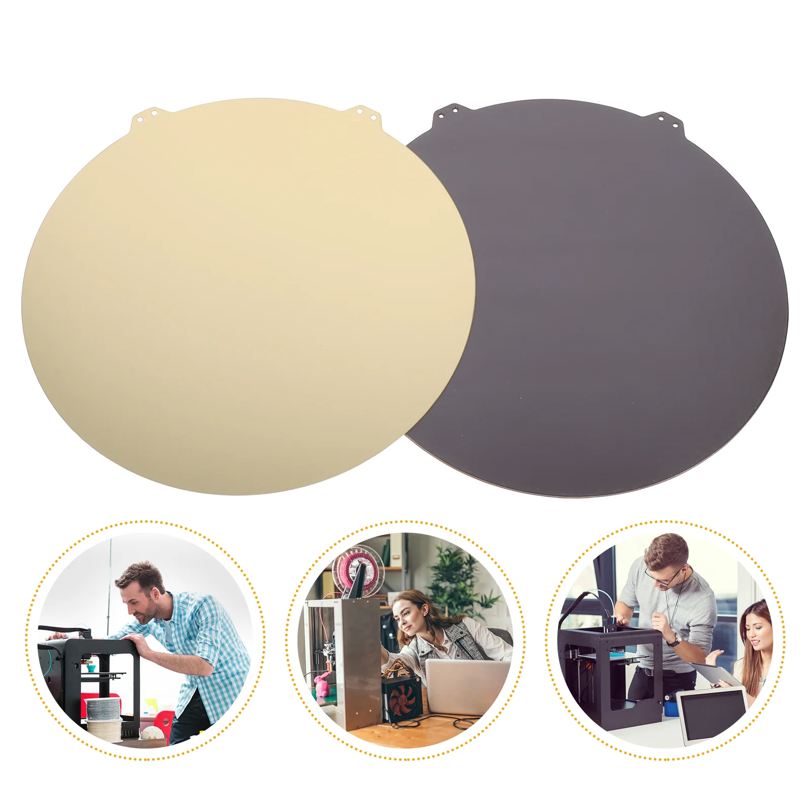 Magnetic Steel Plate PEI Build Double Sided Mounting Tape Round 3D Printer Accessories Wear Resistant Safe Spring Steel
Magnetic Steel Plate PEI Build Double Sided Mounting Tape Round 3D Printer Accessories Wear Resistant Safe Spring Steel