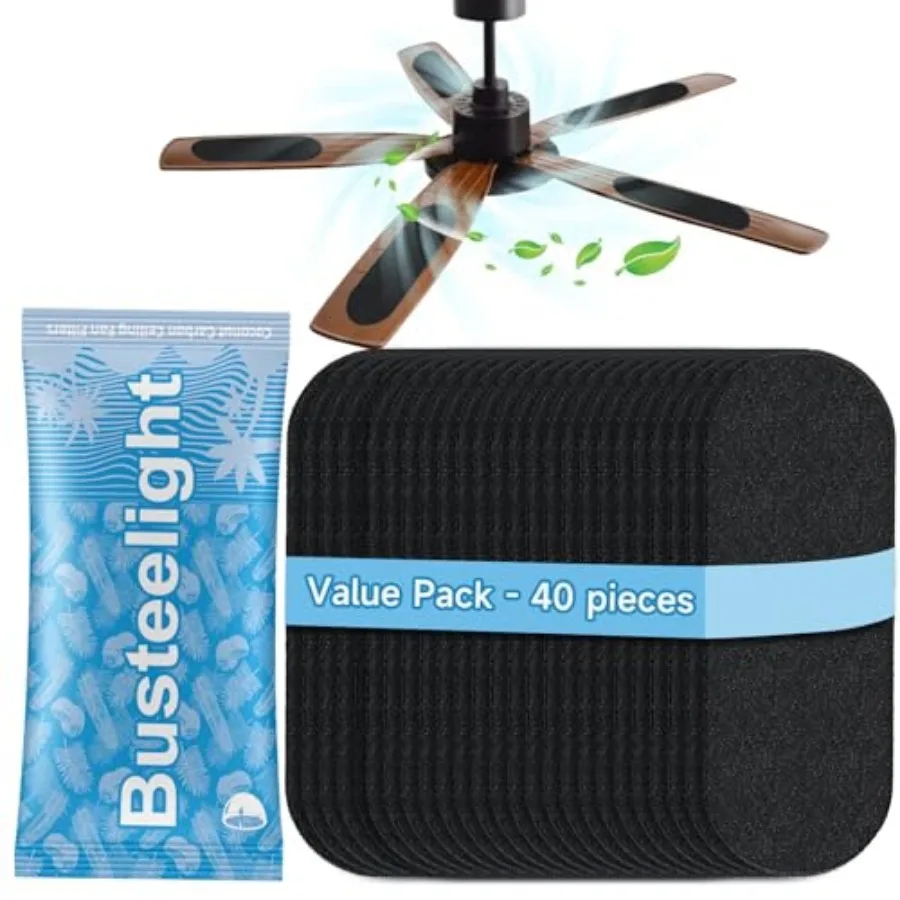 40 Pcs Ceiling Fan Filters for Blades Fan Air Purifier Pads with Coconut Carbon Easy-to-Stick Ceiling Fan Filters for Blades Du
40 Pcs Ceiling Fan Filters for Blades Fan Air Purifier Pads with Coconut Carbon Easy-to-Stick Ceiling Fan Filters for Blades Du