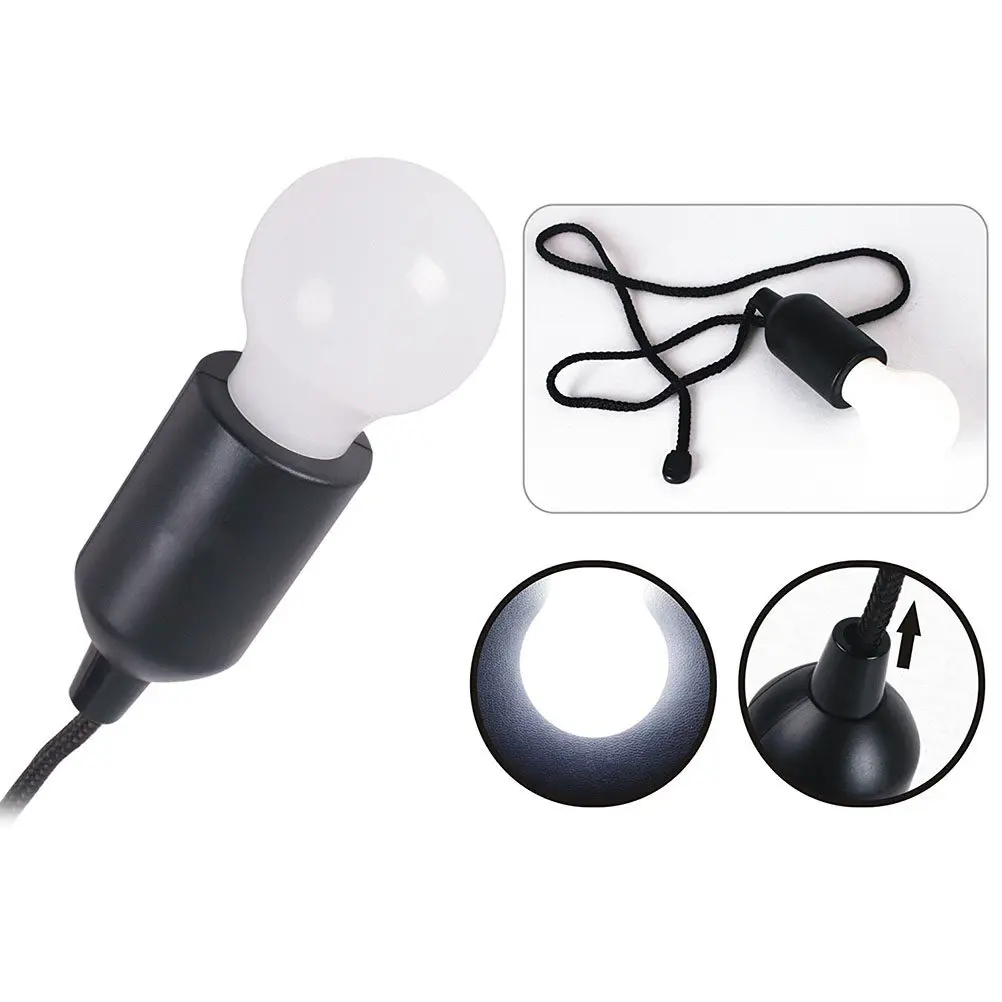 4Pcs LED Pull Cord Light Bulb White Portable Hanging Night Light for Cupboards Tents Lofts Bbqs Sheds Patios Battery Powered
4Pcs LED Pull Cord Light Bulb White Portable Hanging Night Light for Cupboards Tents Lofts Bbqs Sheds Patios Battery Powered