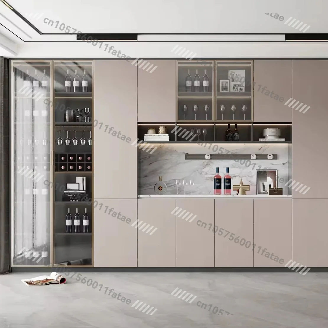 Display Cabinet Baijiu Wine Rack Commercial Winery Aluminum Frame Glass Door Wine Luxury Bar Cabinet with Light
Display Cabinet Baijiu Wine Rack Commercial Winery Aluminum Frame Glass Door Wine Luxury Bar Cabinet with Light