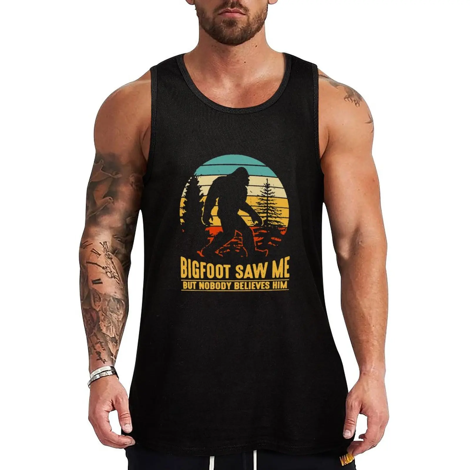Bigfoot Camping Hiking Saw Me But Nobody Believes Him T-shirt Tank Top Athletic Cut Tank Top Gym Workout Sleeveless Shirt
Bigfoot Camping Hiking Saw Me But Nobody Believes Him T-shirt Tank Top Athletic Cut Tank Top Gym Workout Sleeveless Shirt