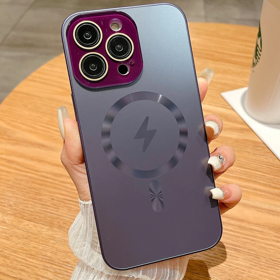 Luxury Solid Color Frosted Magnetic Back Covers For iPhone 14 13 12 11 Pro Max Plus With Lens Protection Film Magsafe Phone Case
Luxury Solid Color Frosted Magnetic Back Covers For iPhone 14 13 12 11 Pro Max Plus With Lens Protection Film Magsafe Phone Case