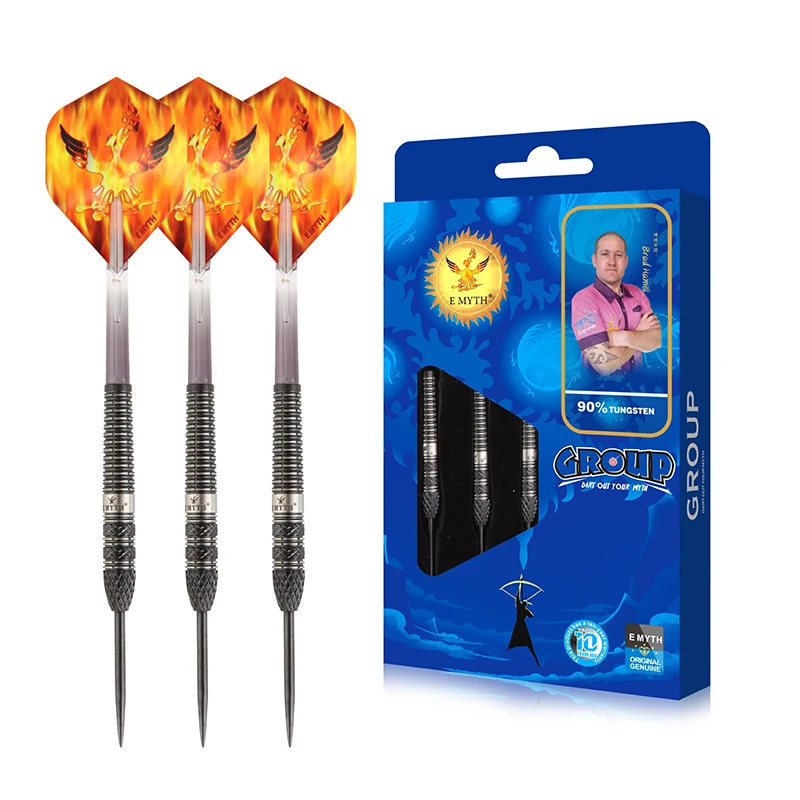E MYTH Tungsten Steel Tip Dart Set 90% Tungsten 21/22/23/24/25/26/28g Brad Hamill Series Series
E MYTH Tungsten Steel Tip Dart Set 90% Tungsten 21/22/23/24/25/26/28g Brad Hamill Series Series
