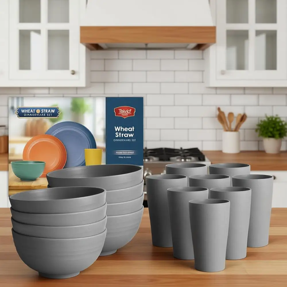 Набор пластиковой посуды из 8 предметов: небьющийся, красочный, идеально подходит для отдыха на природе и кемпинга.
Набор пластиковой посуды из 8 предметов: небьющийся, красочный, идеально подходит для отдыха на природе и кемпинга.