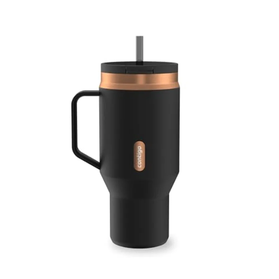SnapSeal Stainless Steel Vacuum-Insulated Tumbler with Handle and Reusable Straw, Leakproof AutoClose Lid, Cup Holder Friendly,
SnapSeal Stainless Steel Vacuum-Insulated Tumbler with Handle and Reusable Straw, Leakproof AutoClose Lid, Cup Holder Friendly,