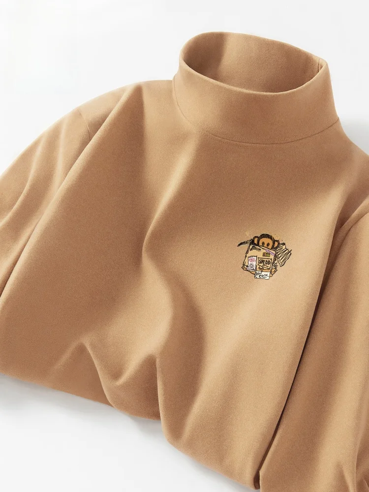 Мужская теплая футболка с высоким воротником и флисовой подкладкой, с длинным рукавом, для осени и зимы
Мужская теплая футболка с высоким воротником и флисовой подкладкой, с длинным рукавом, для осени и зимы