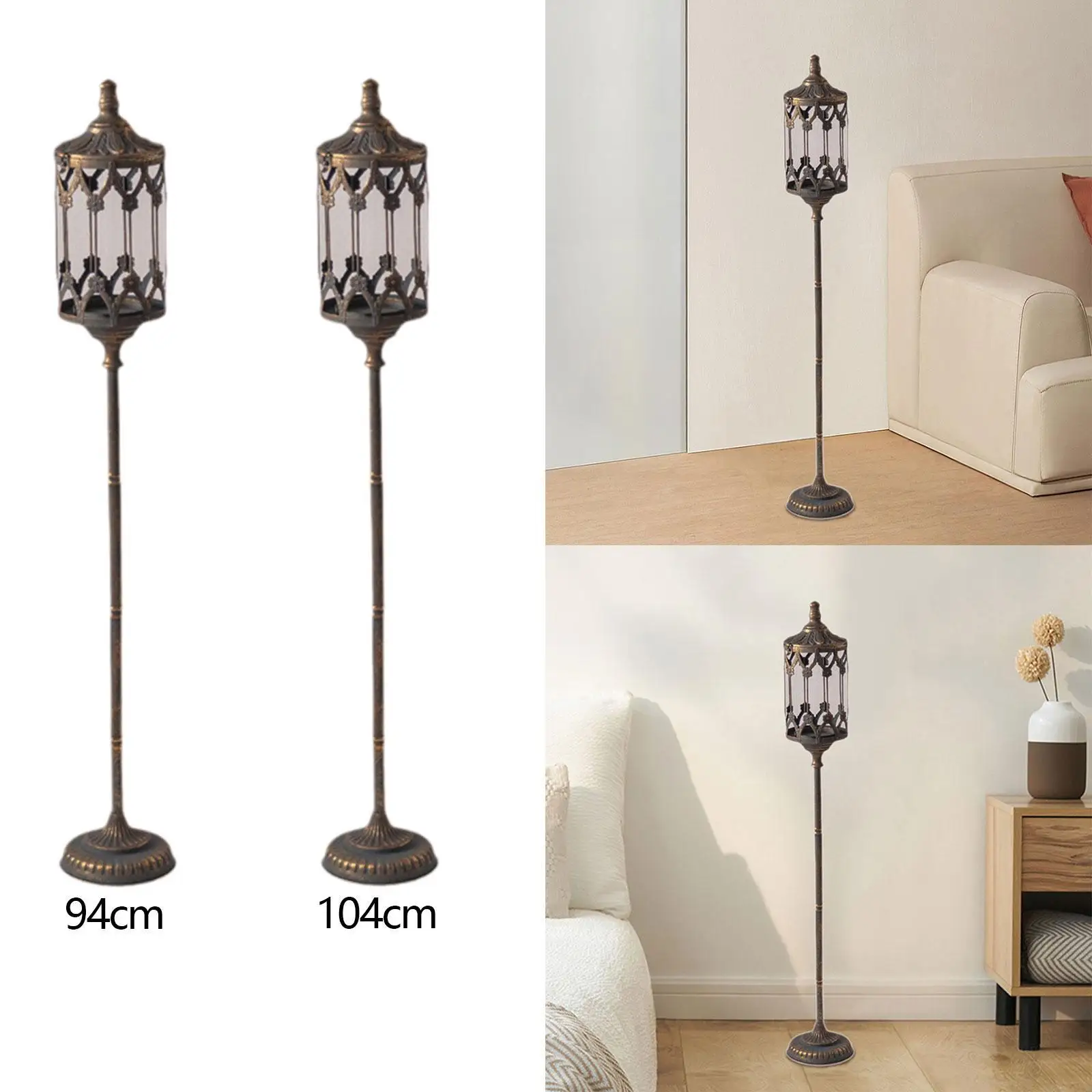 Floor Standing Candle Holder for Fireplaces, Shelves Handcrafted Decorative Outdoor Decorative Lantern Ornament Multifunctional
Floor Standing Candle Holder for Fireplaces, Shelves Handcrafted Decorative Outdoor Decorative Lantern Ornament Multifunctional