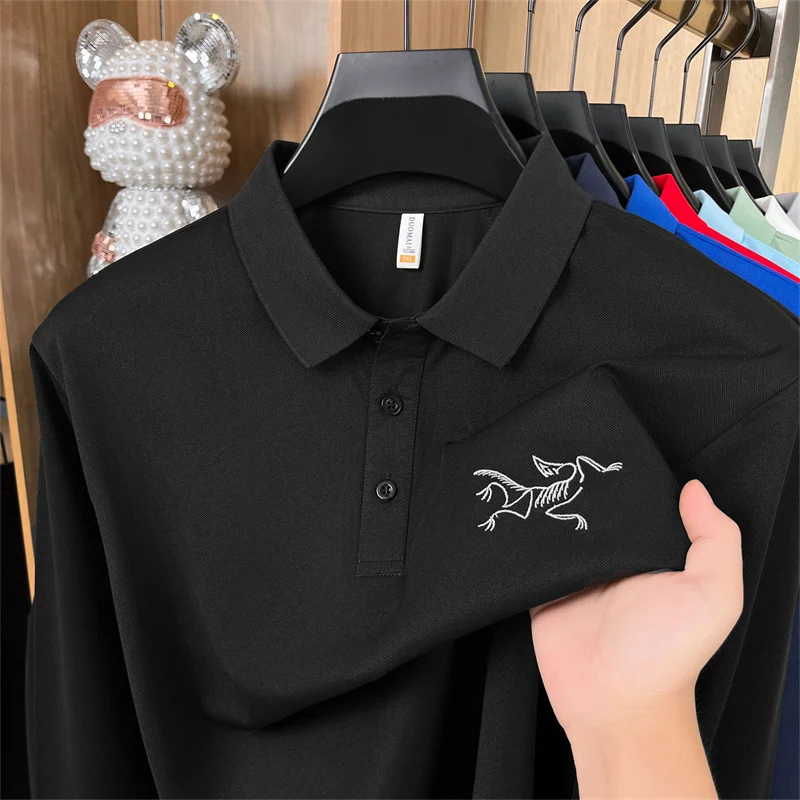 Original Design Man Long-Sleeved Polo Shirt Lapel Button Embroidery Pattern Spring Hot Golf T-Shirt Fashion Casual MensClothing
Original Design Man Long-Sleeved Polo Shirt Lapel Button Embroidery Pattern Spring Hot Golf T-Shirt Fashion Casual MensClothing