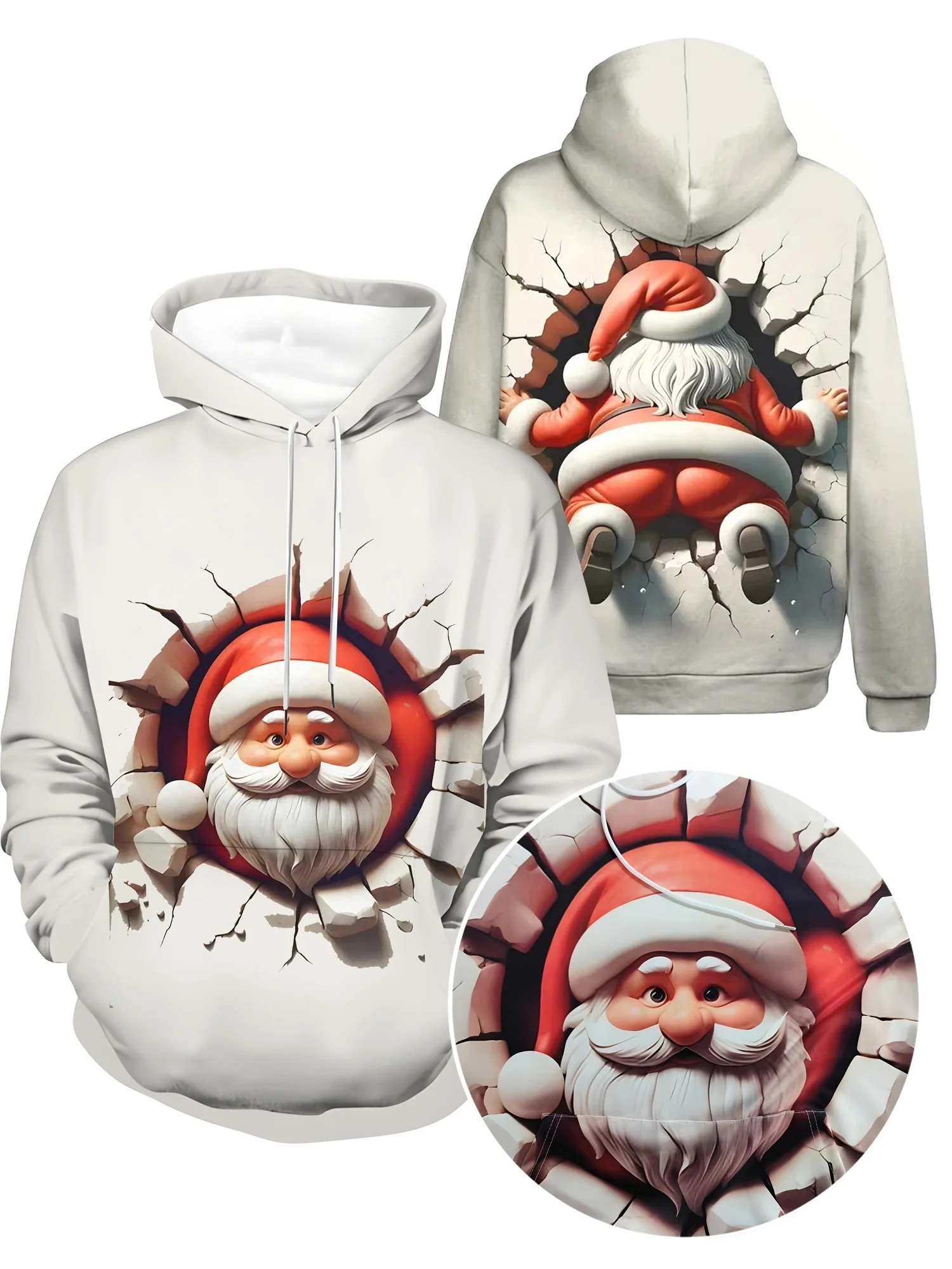 2026 Модный рождественский наряд с 3D принтом Санта-Клауса, мужская толстовка Y2K, уличная универсальная повседневная мужская одежда
2026 Модный рождественский наряд с 3D принтом Санта-Клауса, мужская толстовка Y2K, уличная универсальная повседневная мужская одежда