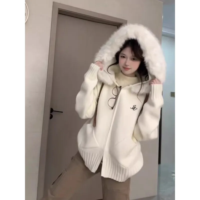 Cardigans Informal Sweaters Womens Fall Polka-Dot Natural Balloon-Sleeve Varsity-Striped Detail Boat Mink-Like Baggy Turtlneck
Cardigans Informal Sweaters Womens Fall Polka-Dot Natural Balloon-Sleeve Varsity-Striped Detail Boat Mink-Like Baggy Turtlneck