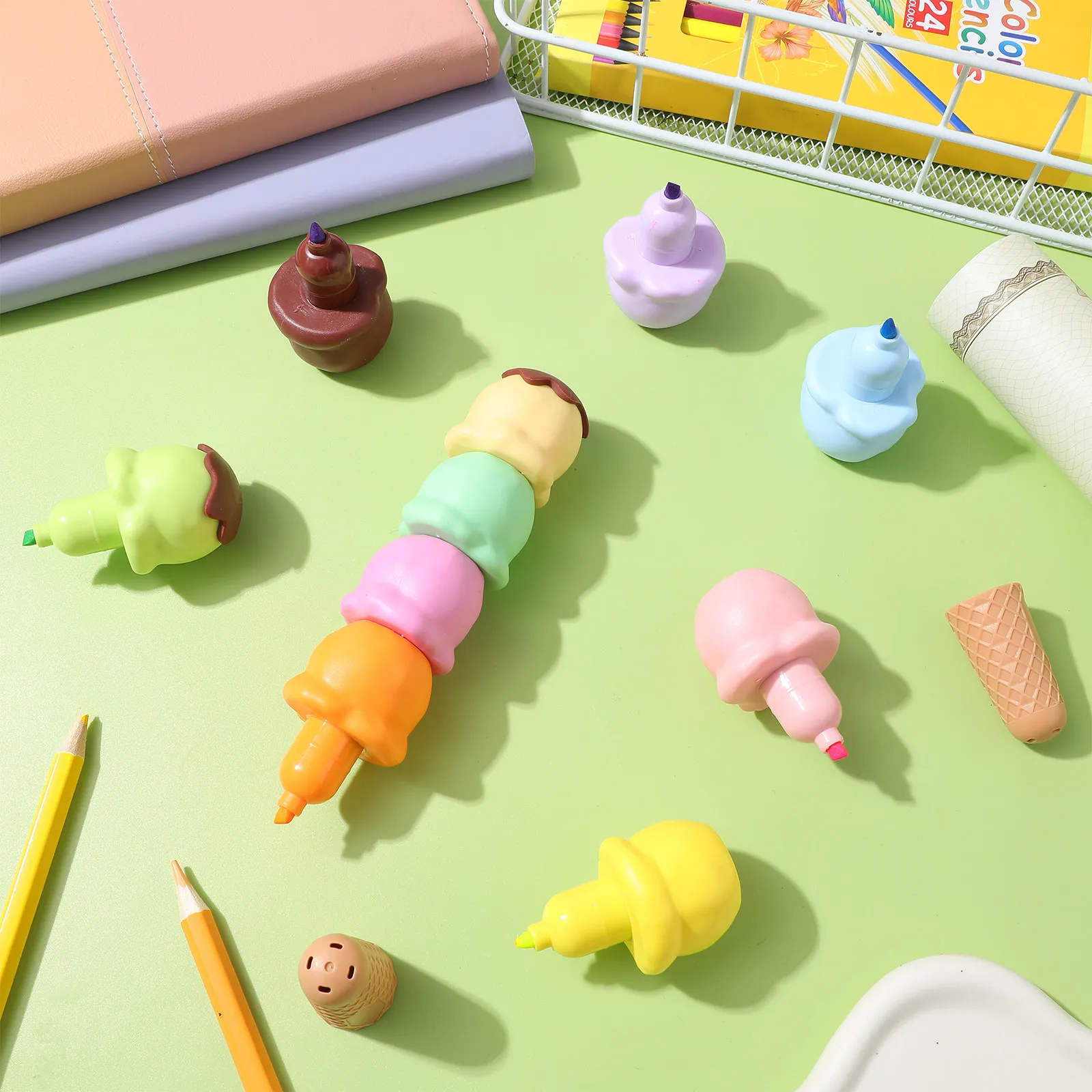 2 набора маркеров-выделителей в форме мороженого, складные, портативные, для школы, для граффити, кремового цвета, практичные аксессуары для студентов
2 набора маркеров-выделителей в форме мороженого, складные, портативные, для школы, для граффити, кремового цвета, практичные аксессуары для студентов