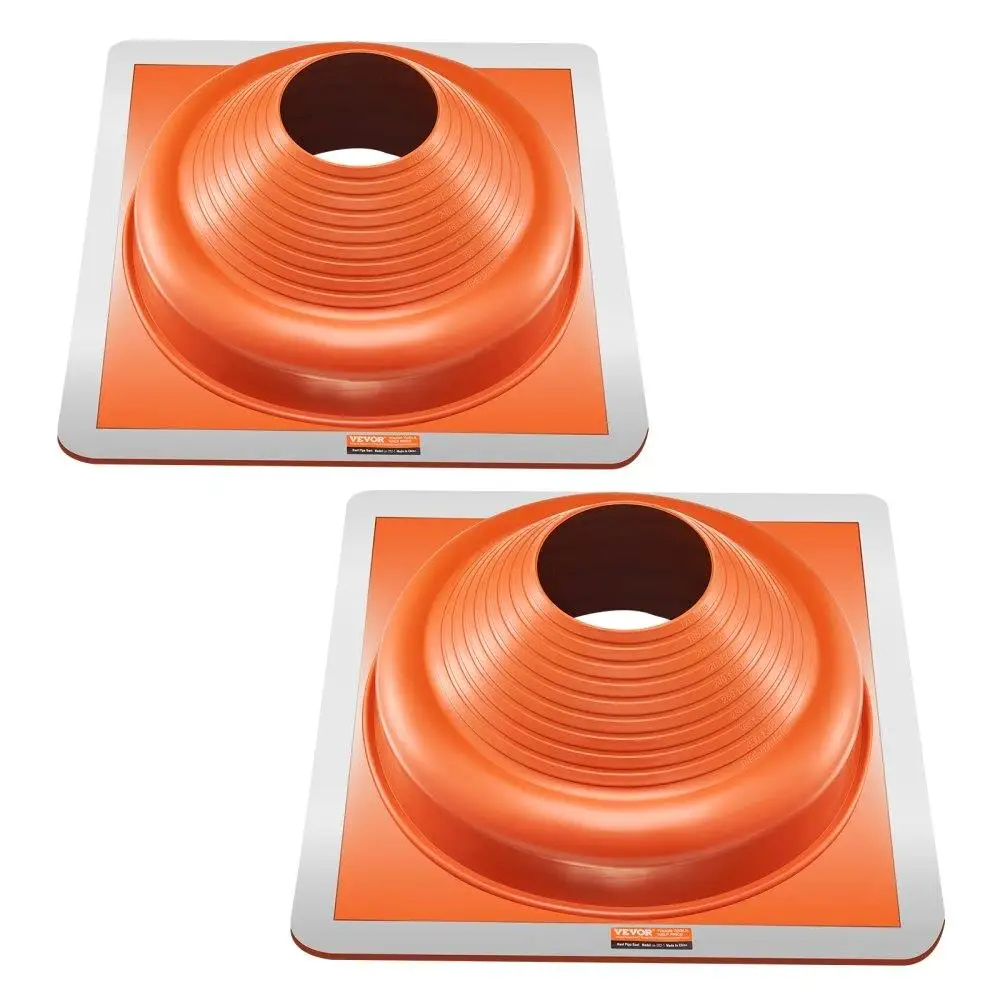 2-Pack High-Temperature Silicone Metal Roof Pipe Flashing Boots for 6.75 to 14 Pipes
2-Pack High-Temperature Silicone Metal Roof Pipe Flashing Boots for 6.75 to 14 Pipes