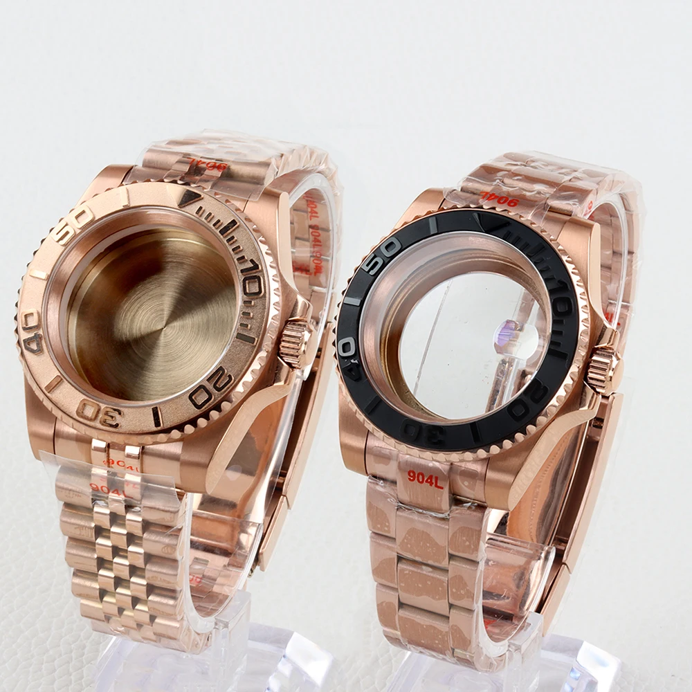 Rose Gold 40mm Watch Case 316L Stainless Steel Jubilee/Oyster Strap for Yacht-Master NH34 NH35 NH36 NH38 Movement 28.5mm Dial
Rose Gold 40mm Watch Case 316L Stainless Steel Jubilee/Oyster Strap for Yacht-Master NH34 NH35 NH36 NH38 Movement 28.5mm Dial