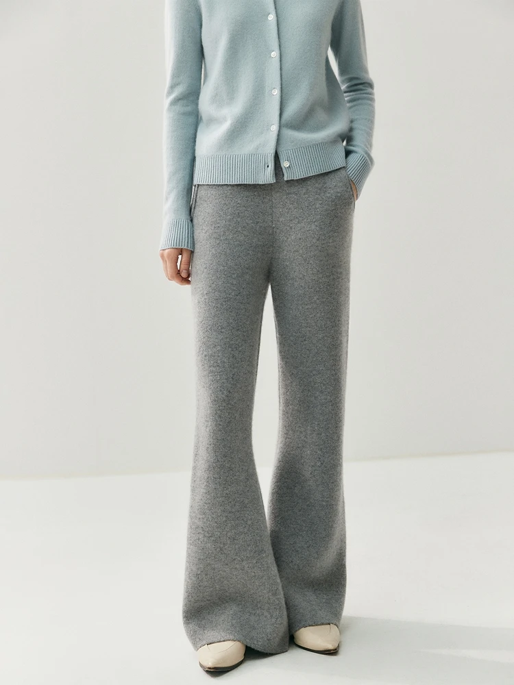 TLOML шикарные женские брюки-клеш из 100% кашемира, осень-зима, толстые кашемировые брюки в повседневном стиле, мягкие элегантные офисные женские брюки
TLOML шикарные женские брюки-клеш из 100% кашемира, осень-зима, толстые кашемировые брюки в повседневном стиле, мягкие элегантные офисные женские брюки