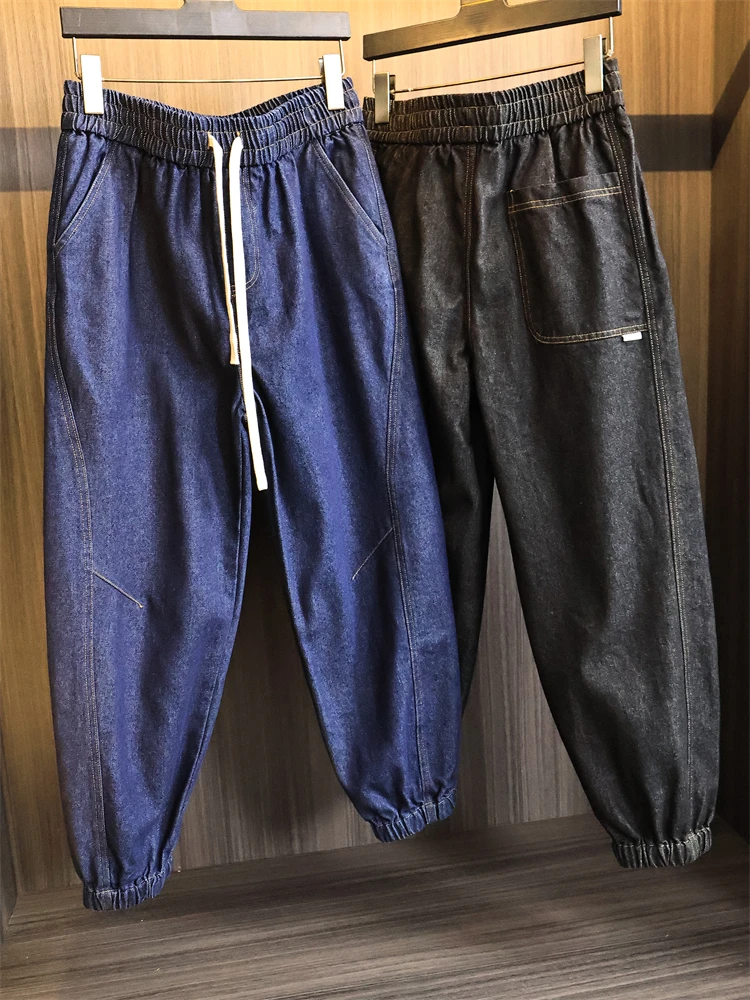 Тяжелые мужские свободные джинсы с манжетами в стиле ретро, модные хлопковые эластичные джинсовые джинсы со средней талией, современные брюки
Тяжелые мужские свободные джинсы с манжетами в стиле ретро, модные хлопковые эластичные джинсовые джинсы со средней талией, современные брюки