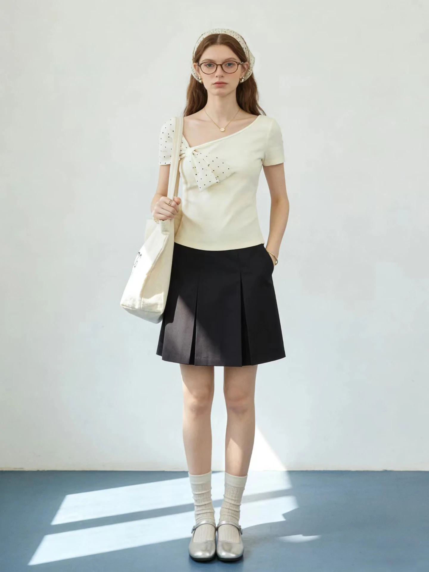 HUAAPPUW Polka Dot Knot Design Sensation Asymmetrical Shoulder Slim Fit Short Sleeve T Shirt Peach Color Spring Sum...
HUAAPPUW Polka Dot Knot Design Sensation Asymmetrical Shoulder Slim Fit Short Sleeve T Shirt Peach Color Spring Sum...