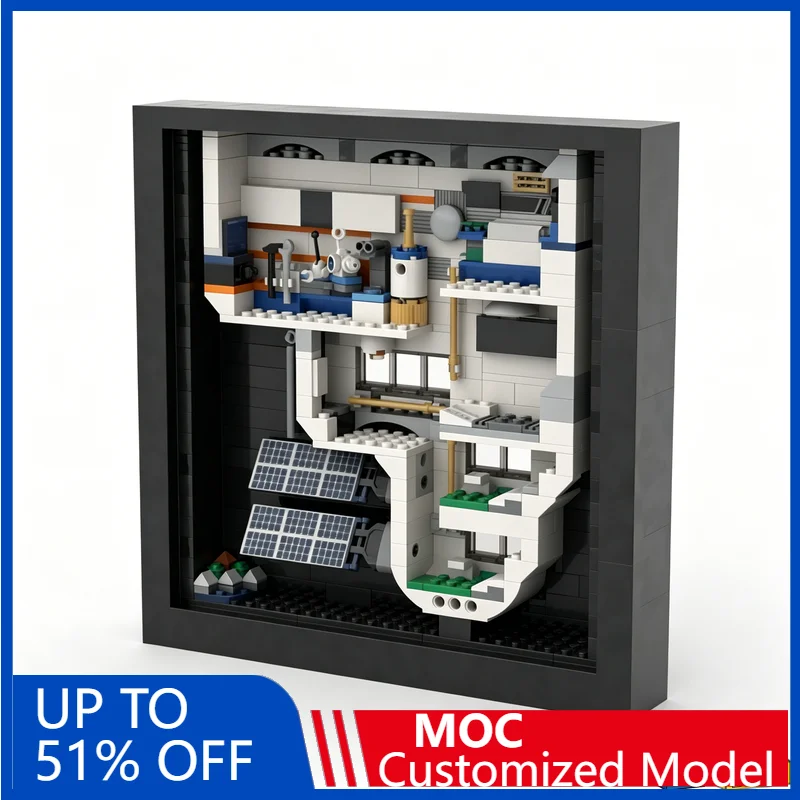 433PCS Space Station In Photo Frame Sci Fi Display Model Customize Building Blocks Educational Assembly Decorative Toy Xmas Gift
433PCS Space Station In Photo Frame Sci Fi Display Model Customize Building Blocks Educational Assembly Decorative Toy Xmas Gift