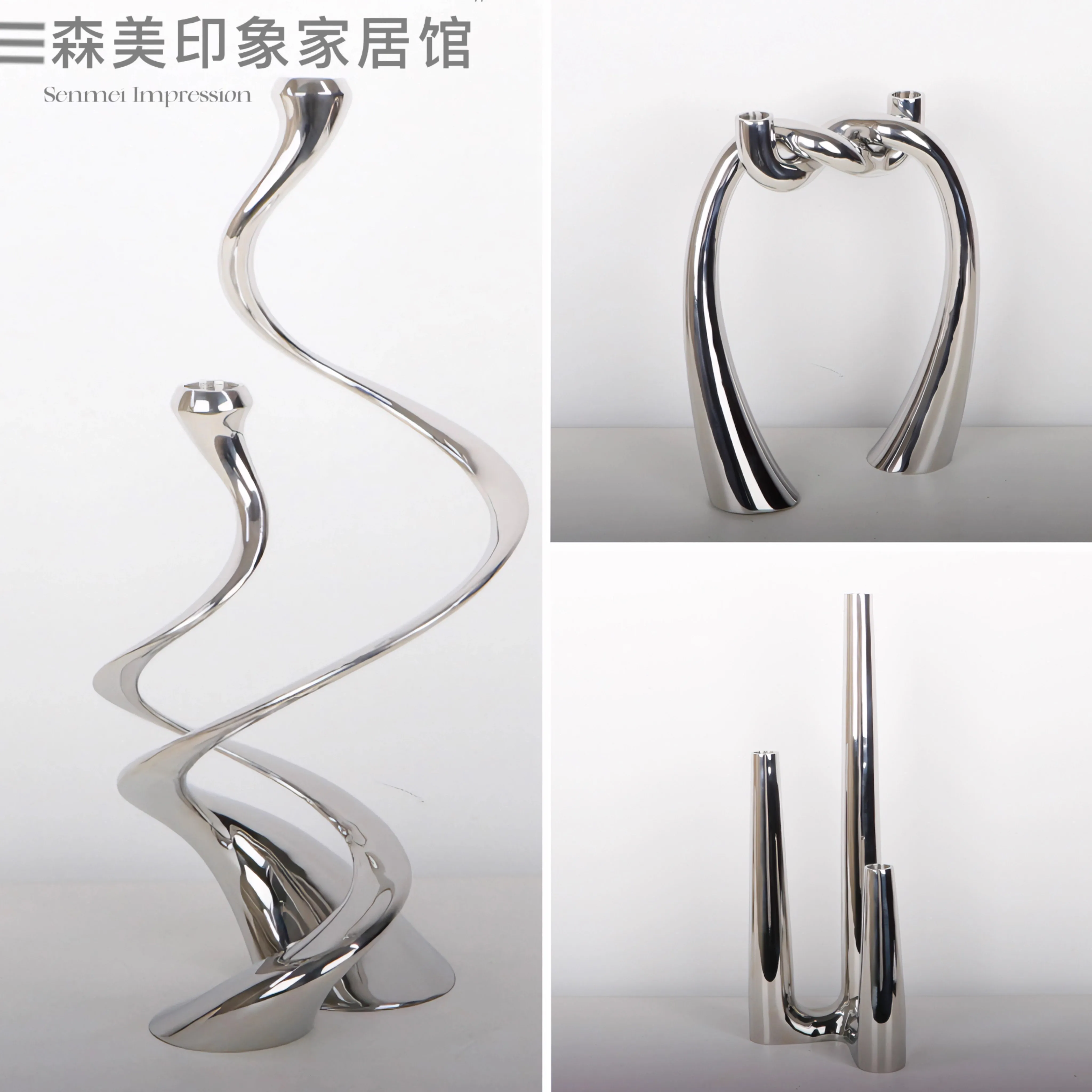 Metal Material Candlestick Modern Light Luxury Romantic Candlestick Hotel Restaurant Advanced Artistic Creativity Decoration
Metal Material Candlestick Modern Light Luxury Romantic Candlestick Hotel Restaurant Advanced Artistic Creativity Decoration